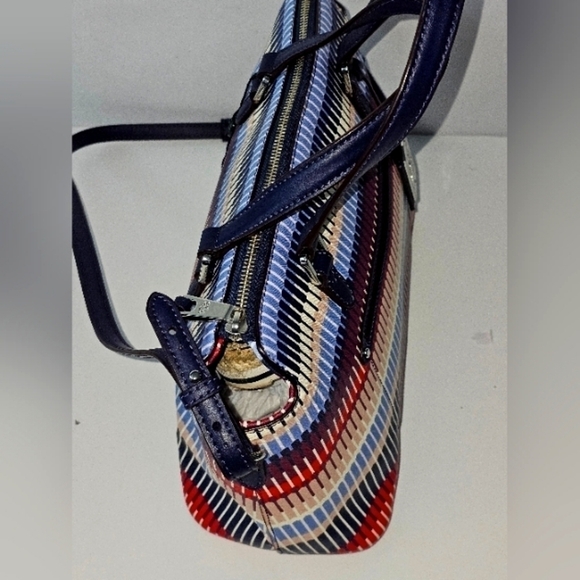 RLL Lauren ralph lauren handbag Womens Shoulder Bag Colorblock Rainbow - Picture 2 of 16